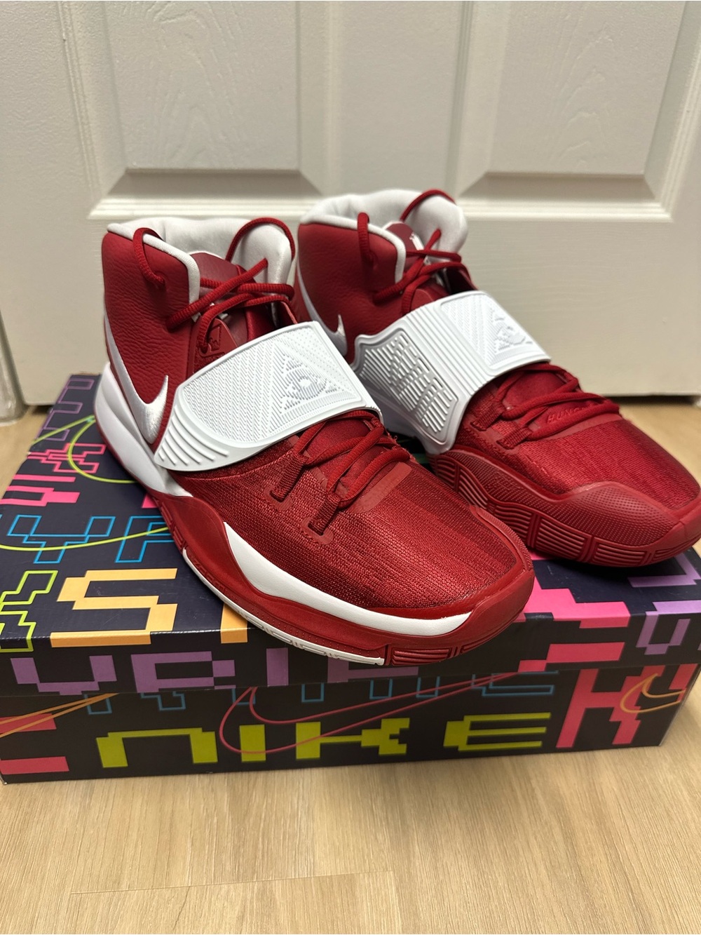 Nike Kyrie 6 TB Promo University Red/White Men's Size 17 CW4142 602